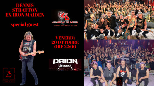 89. Dennis Stratton Ex Iron Maiden con CHILDREN OF THE DAMNED & ORION TRIBUTO METALLICA